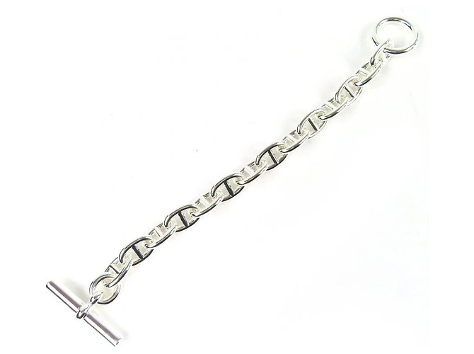 Bracciale Charm Chaine d'Ancre MM in Argento di Hermès - vista 3