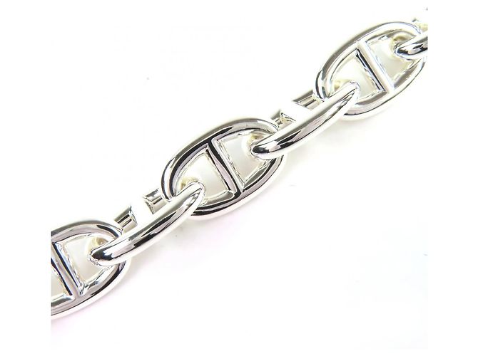 Bracciale Charm Chaine d'Ancre MM in Argento di Hermès - vista 4