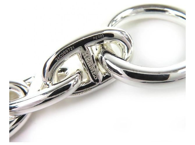 Bracciale Charm Chaine d'Ancre MM in Argento di Hermès - vista 6