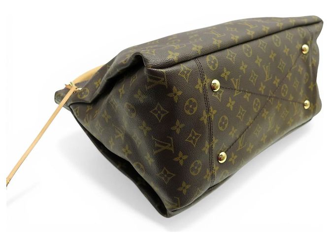 BORSA LOUIS VUITTON ARTSY MM M40249 CANVAS MONOGRAMMA MARRONE - vista 3