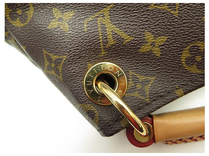 BORSA LOUIS VUITTON ARTSY MM M40249 CANVAS MONOGRAMMA MARRONE - vista 5