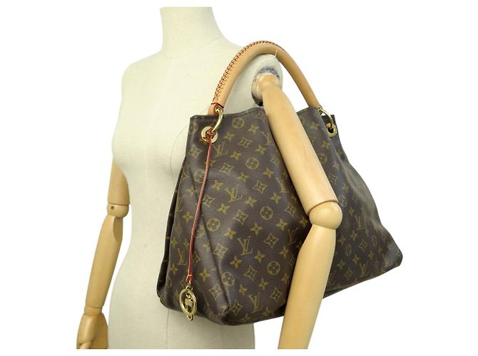 BORSA LOUIS VUITTON ARTSY MM M40249 CANVAS MONOGRAMMA MARRONE - vista 7