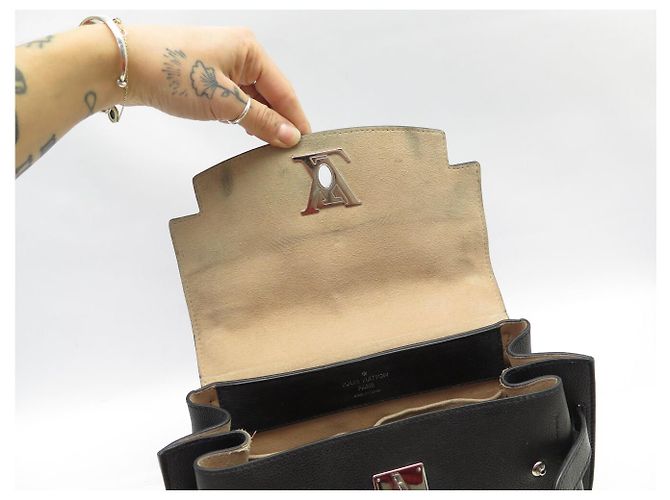 BORSA A MANO LOUIS VUITTON LOCKME EVER BB IN PELLE NERA M53937 BORSA A SPALLA Nero - vista 10