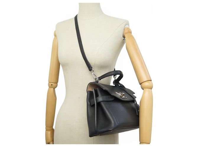 BORSA A MANO LOUIS VUITTON LOCKME EVER BB IN PELLE NERA M53937 BORSA A SPALLA Nero - vista 9
