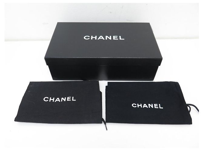 CHANEL SLINGBACK-SANDALEN 40 AUS GRAUEM LEDER MIT BOX - Ansicht 11