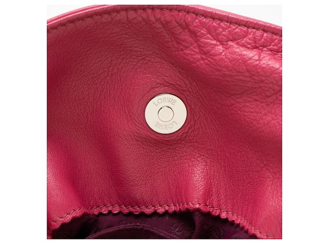 Borsa a spalla Loewe Mellow Nappa Flamenco con frange Arancione - vista 10