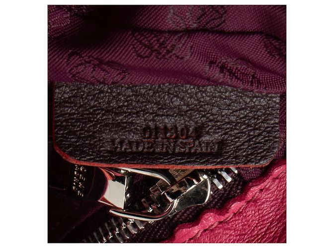 Borsa a spalla Loewe Mellow Nappa Flamenco con frange Arancione - vista 6