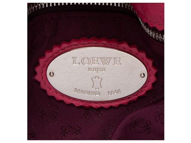 Borsa a spalla Loewe Mellow Nappa Flamenco con frange Arancione - vista 8