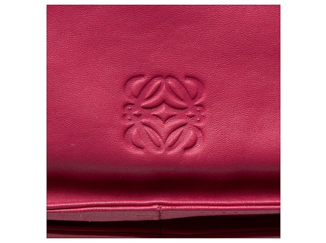 Borsa a spalla Loewe Mellow Nappa Flamenco con frange Arancione - vista 9