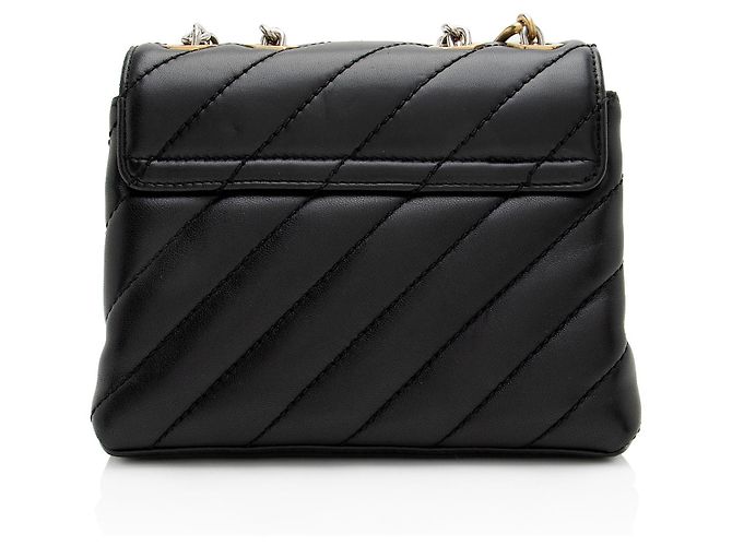 Off White Off-White Jackhammer 19 Schultertasche aus gestepptem Leder mit Kette Schwarz - Ansicht 3