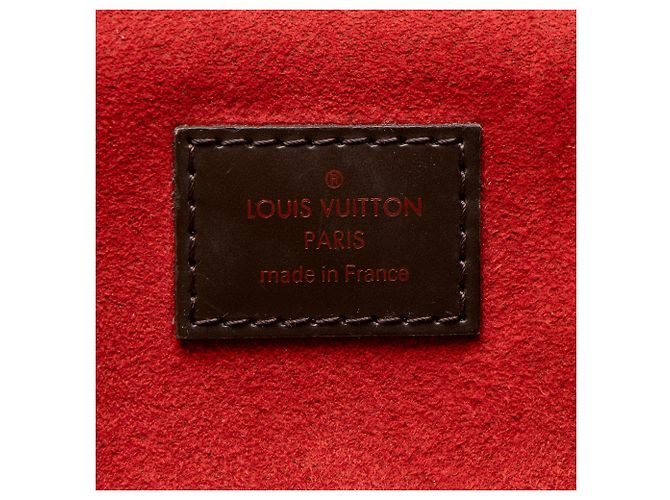 Borsa Trevi PM Damier Ebene di Louis Vuitton Marrone - vista 8