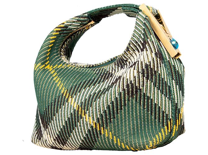 Borsa Duffle Mini Peg Burberry - Anni '20 Verde - vista 3