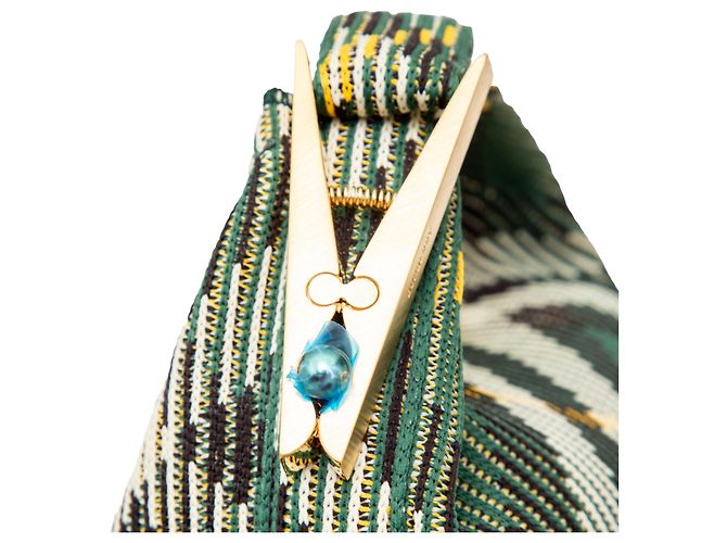 Borsa Duffle Mini Peg Burberry - Anni '20 Verde - vista 9