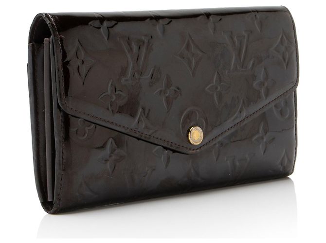 Portafoglio Louis Vuitton Monogram Vernis Sarah NM Rosso - vista 2