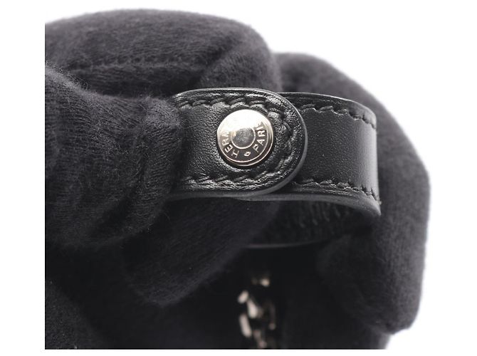 Charm in metallo in pelle Nomade di Hermès Nero - vista 4