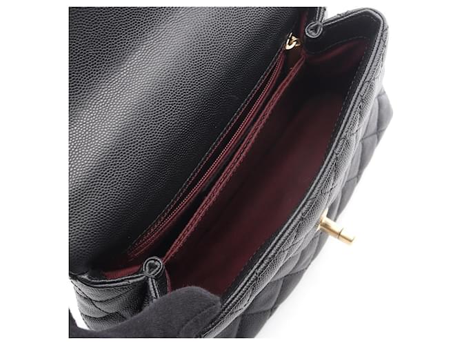 Borsa a tracolla Chanel Coco Handle nera Nero - vista 3