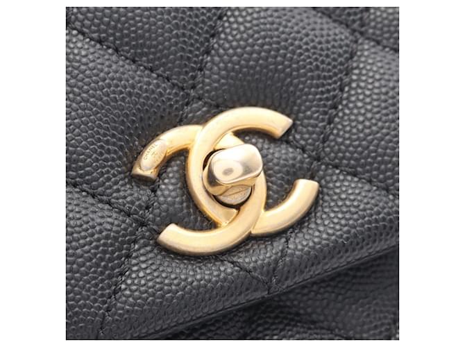 Borsa a tracolla Chanel Coco Handle nera Nero - vista 9