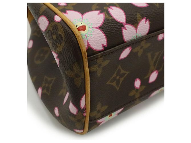 Borsa Retro PM Monogramma Cherry Blossom Louis Vuitton Marrone - vista 3