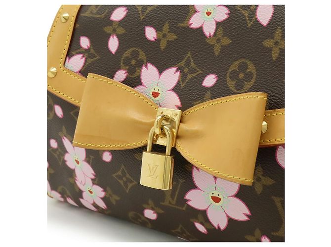 Borsa Retro PM Monogramma Cherry Blossom Louis Vuitton Marrone - vista 9