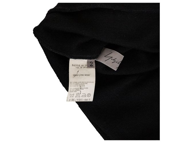 Yohji Yamamoto Wollpullover - 2000er Jahre Schwarz - Ansicht 7
