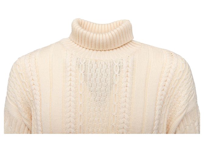 Strickpullover Gianfranco Ferré - 90er Jahre Weiß Roh - Ansicht 3