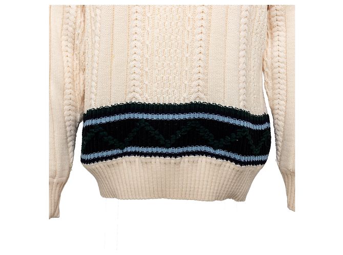 Strickpullover Gianfranco Ferré - 90er Jahre Weiß Roh - Ansicht 4