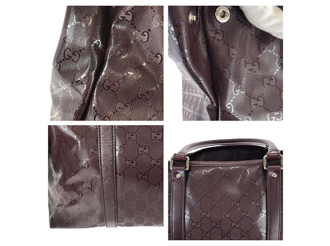 Borsa a Spalla Gucci GG Stampata Rosso - vista 5