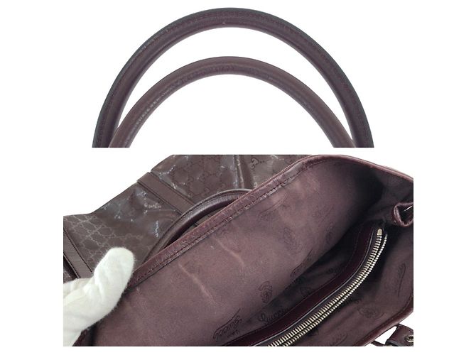 Borsa a Spalla Gucci GG Stampata Rosso - vista 6