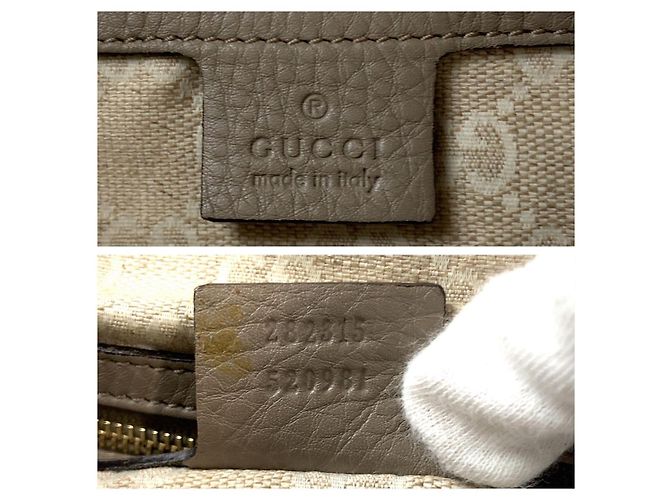 Borsa a Spalla in Pelle Gucci Bamboo Diana Marrone Beige - vista 4