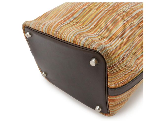 Borsa in pelle Vibrato Picotin PM di Hermès Arancione - vista 3