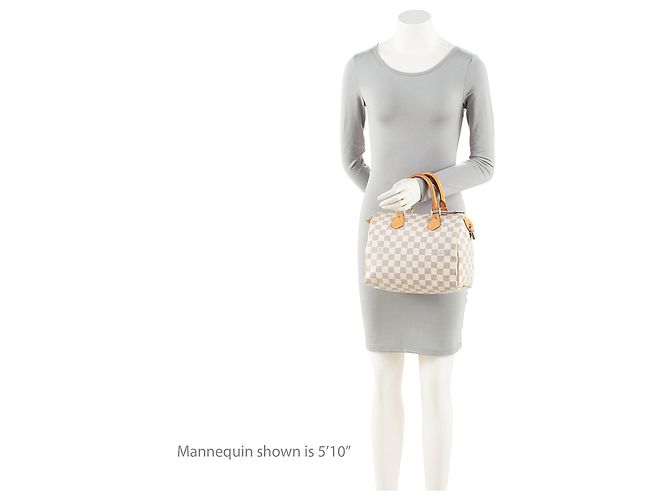 Louis Vuitton Damier Azur Speedy 25 Tasche Blau - Ansicht 5