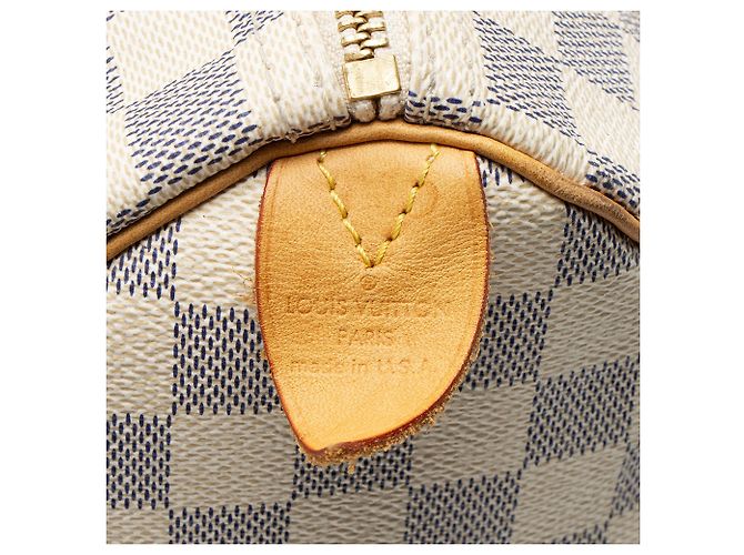 Louis Vuitton Damier Azur Speedy 25 Tasche Blau - Ansicht 8