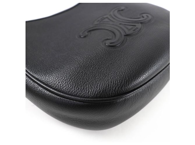 Céline CELINE 11725 Pelle Triomphe Eloise Piccola Borsa in Pelle Nero - vista 7