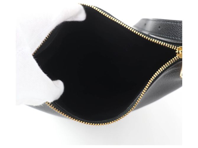 Céline CELINE 11725 Pelle Triomphe Eloise Piccola Borsa in Pelle Nero - vista 9
