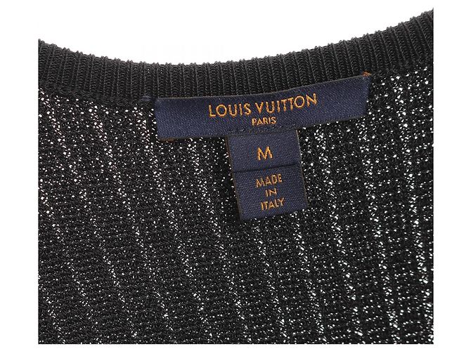 Vestido de algodón y nylon Louis Vuitton Negro - vista 3
