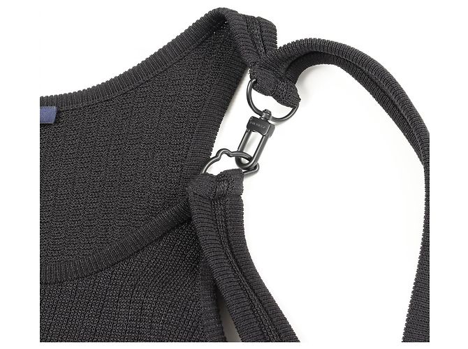 Vestido de algodón y nylon Louis Vuitton Negro - vista 5