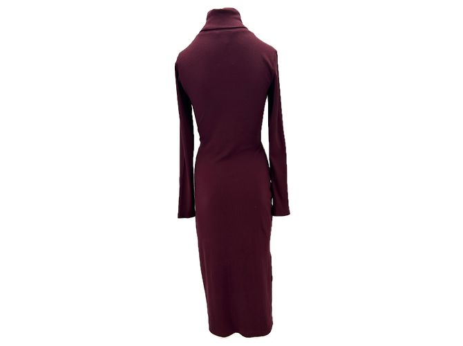 Ralph Lauren Vestido burdeos de cuello alto Púrpura - vista 2