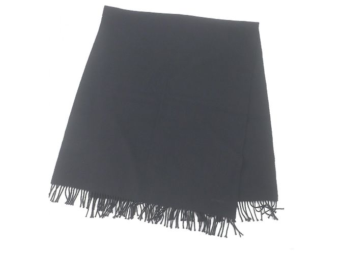 Sciarpa nera in cashmere 100% Hermès Nero - vista 3