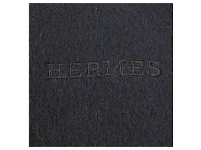 Sciarpa nera in cashmere 100% Hermès Nero - vista 6