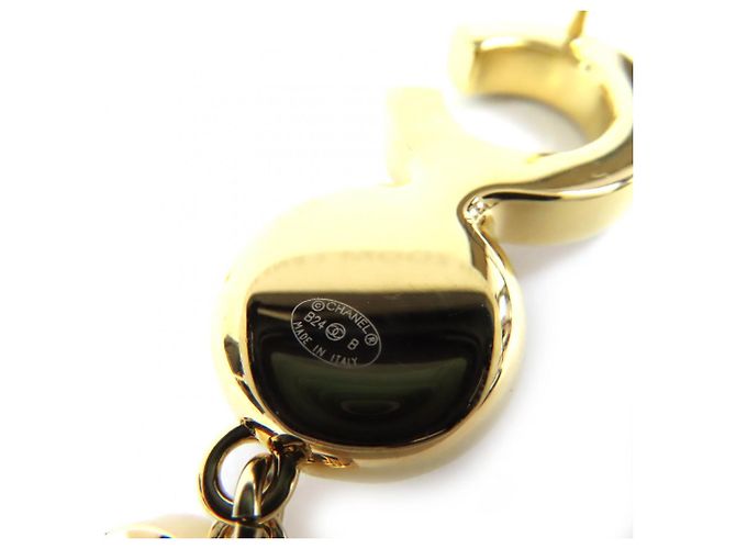 Orecchini a perla finta con il logo Coco di Chanel Nero D'oro - vista 6