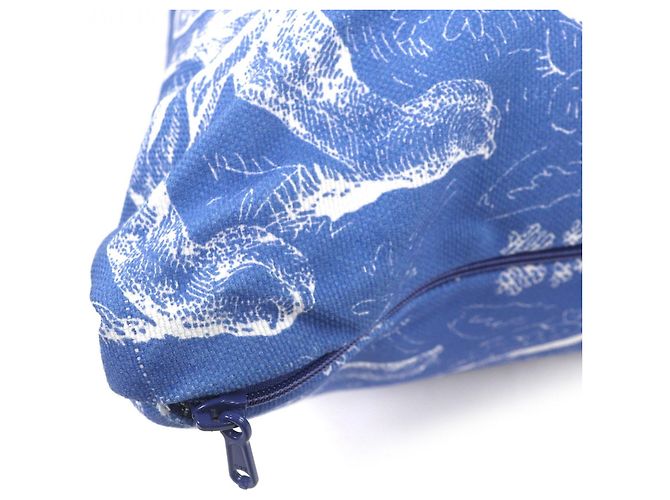 Coussin en mélange de lin Dioliviera Christian Dior Bleu - vue 4