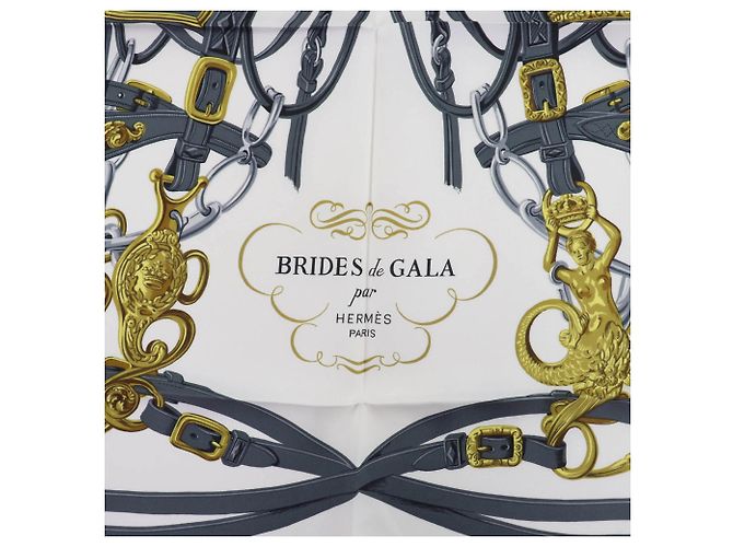 Silk In Foulard in seta rosa Hermès Carre 90 Brides de Gala - vista 7