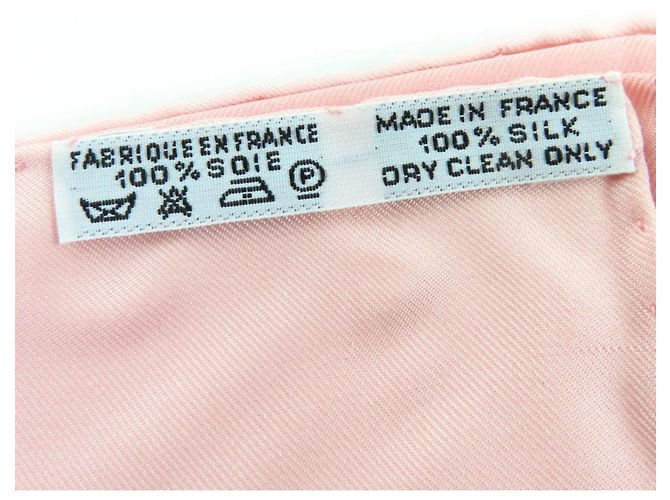 Silk In Foulard in seta rosa Hermès Carre 90 Brides de Gala - vista 8