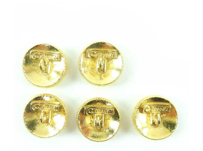 Set di 5 pezzi in metallo dorato con bottone Coco Mark di Chanel D'oro - vista 2