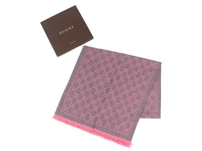 Stola in lana rosa Gucci - vista 2
