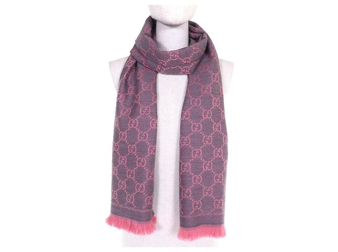 Stola in lana rosa Gucci - vista 4