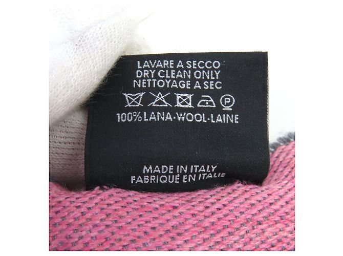 Stola in lana rosa Gucci - vista 8