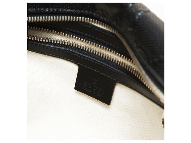 Gucci GG geprägte Trunk Umhängetasche Schwarz - Ansicht 10