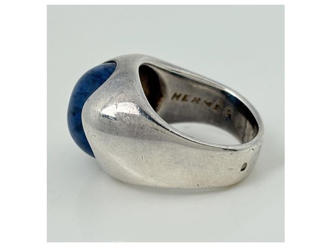 Silberner Damensteinring von Hermès - Ansicht 3