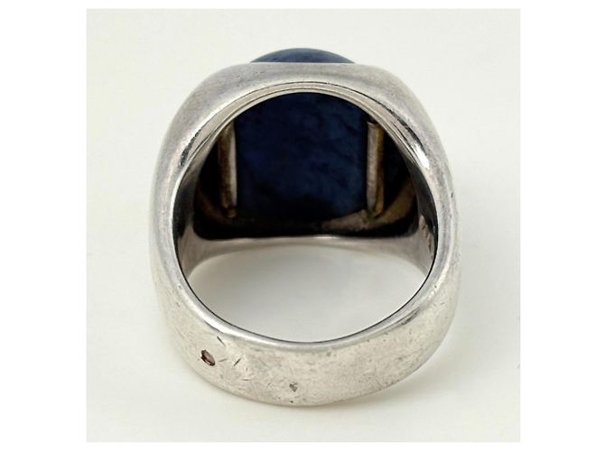 Silberner Damensteinring von Hermès - Ansicht 4